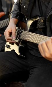Preview wallpaper guitar, electric guitar, guitarist, music