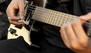 Preview wallpaper guitar, electric guitar, guitarist, music