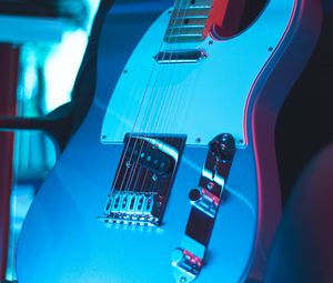 Preview wallpaper guitar, electronic, musical instrument, neon