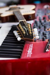 Preview wallpaper guitar, fretboard, synthesizer, musical instruments, music