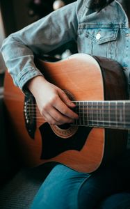 Preview wallpaper guitar, hand, guitarist, musical instrument