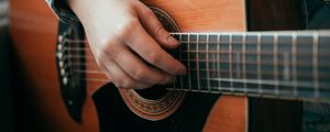 Preview wallpaper guitar, hand, guitarist, musical instrument