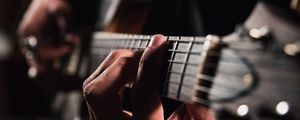 Preview wallpaper guitar, hands, fingers, guitarist, musician