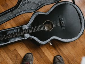 Preview wallpaper guitar, musical instrument, boots