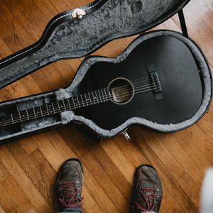 Preview wallpaper guitar, musical instrument, boots