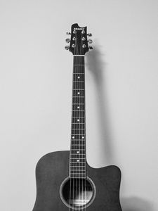 Preview wallpaper guitar, musical instrument, bw