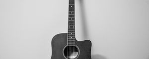 Preview wallpaper guitar, musical instrument, bw