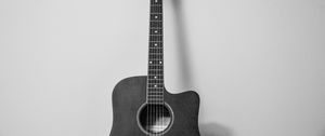 Preview wallpaper guitar, musical instrument, bw