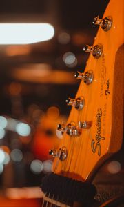 Preview wallpaper guitar, musical instrument, fretboard, tuning pegs, strings