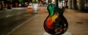 Preview wallpaper guitar, street, night