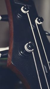 Preview wallpaper guitar, strings, fretboard, music, macro