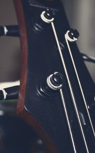 Preview wallpaper guitar, strings, fretboard, music, macro