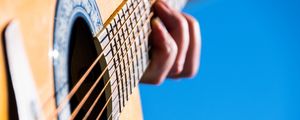 Preview wallpaper guitar, strings, music, hand