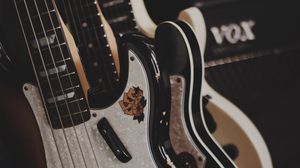 Preview wallpaper guitars, bass guitar, electric guitar, musical instruments