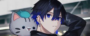 Preview wallpaper guy, cat, toy, cute, anime, art
