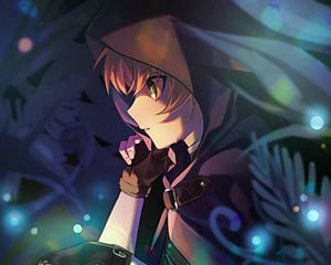 Preview wallpaper guy, cloak, magician, lantern, fantasy, anime, art