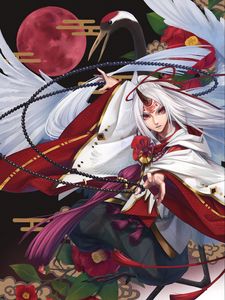 Preview wallpaper guy, demon, kimono, anime, art