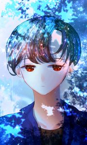 Preview wallpaper guy, glance, anime, art, blue