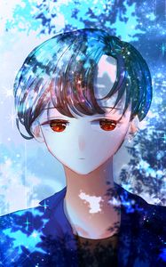 Preview wallpaper guy, glance, anime, art, blue