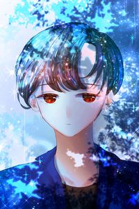 Preview wallpaper guy, glance, anime, art, blue