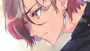 Preview wallpaper guy, glance, earrings, anime, art, cartoon