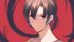 Preview wallpaper guy, glance, smile, anime, art