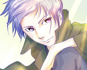 Preview wallpaper guy, glance, style, anime