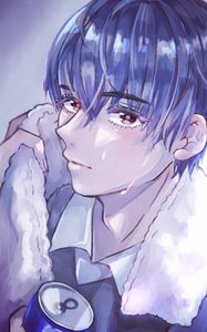 Preview wallpaper guy, glance, tears, sad, anime, art