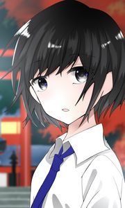 Preview wallpaper guy, glance, tie, anime, art