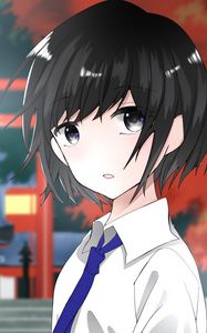 Preview wallpaper guy, glance, tie, anime, art