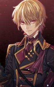 Preview wallpaper guy, glance, uniform, anime, art, cartoon