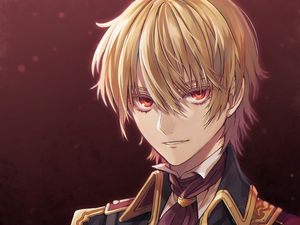 Preview wallpaper guy, glance, uniform, anime, art, cartoon