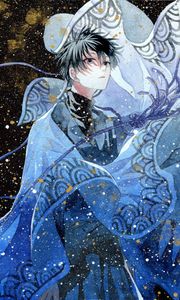 Preview wallpaper guy, kimono, anime, art, blue