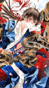 Preview wallpaper guy, kimono, art, anime