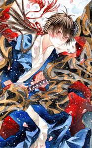 Preview wallpaper guy, kimono, art, anime