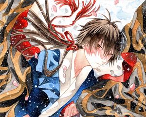 Preview wallpaper guy, kimono, art, anime