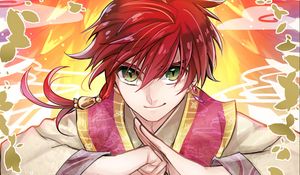 Preview wallpaper guy, kimono, gesture, smile, phoenix, anime