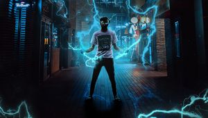 Preview wallpaper guy, lightning, electricity, voltage, superpower