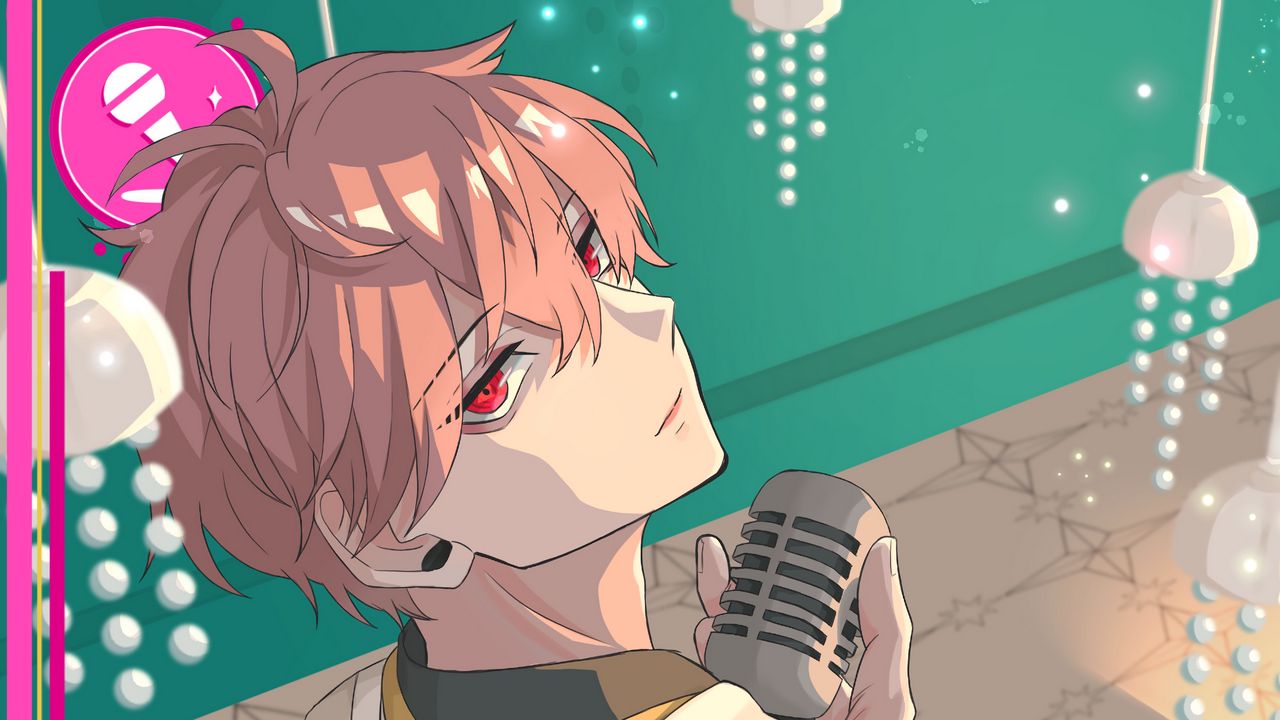Wallpaper guy, microphone, singer, music, anime