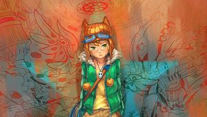 Preview wallpaper guy, neko, hat, style, anime, art