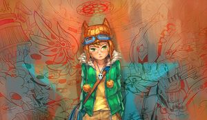 Preview wallpaper guy, neko, hat, style, anime, art