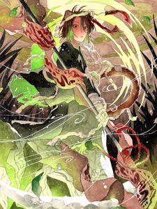Preview wallpaper guy, neko, snow, anime