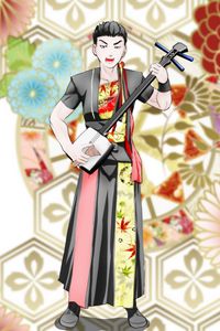 Preview wallpaper guy, shamisen, music, anime