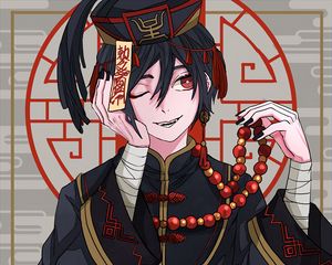 Preview wallpaper guy, smile, kimono, anime