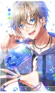 Preview wallpaper guy, smile, style, anime
