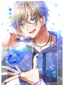 Preview wallpaper guy, smile, style, anime