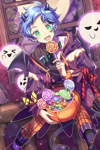 Preview wallpaper guy, sweets, halloween, anime, art