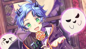 Preview wallpaper guy, sweets, halloween, anime, art