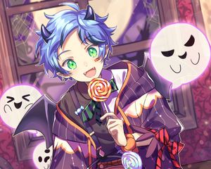 Preview wallpaper guy, sweets, halloween, anime, art