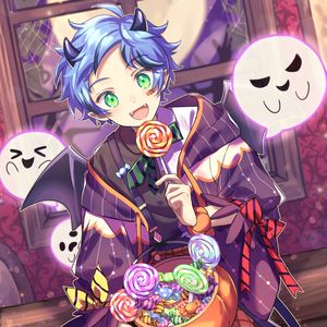 Preview wallpaper guy, sweets, halloween, anime, art